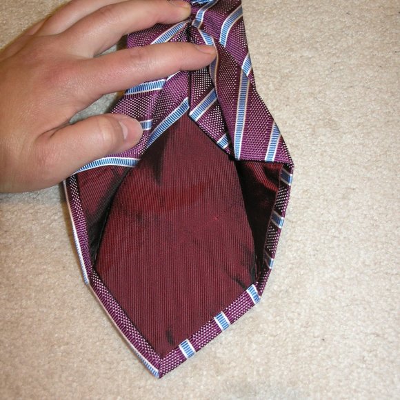 Kiton Long Wide Width Seven Fold Silk Tie - Picture 6 of 7